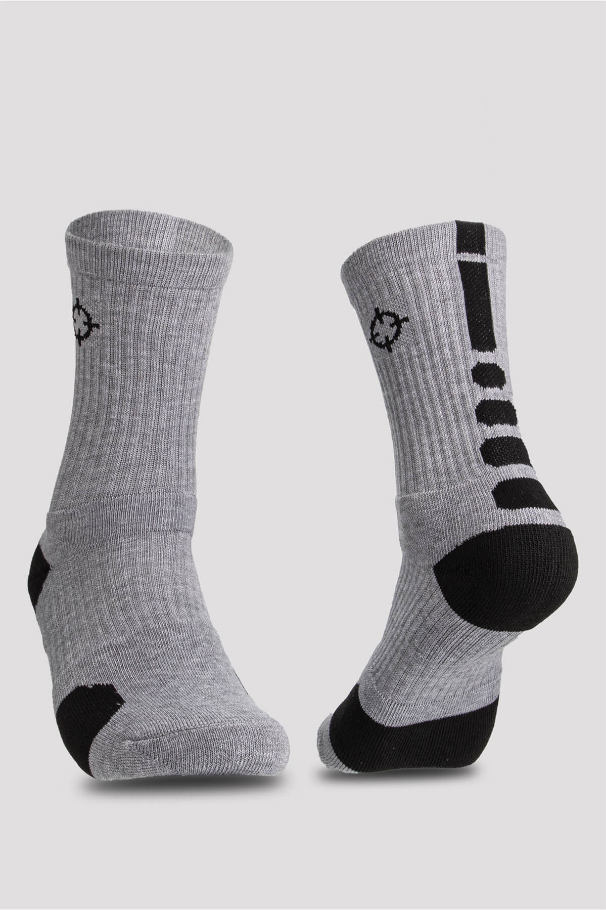 Grey/Black|Rigorer Crew Socks [S04]