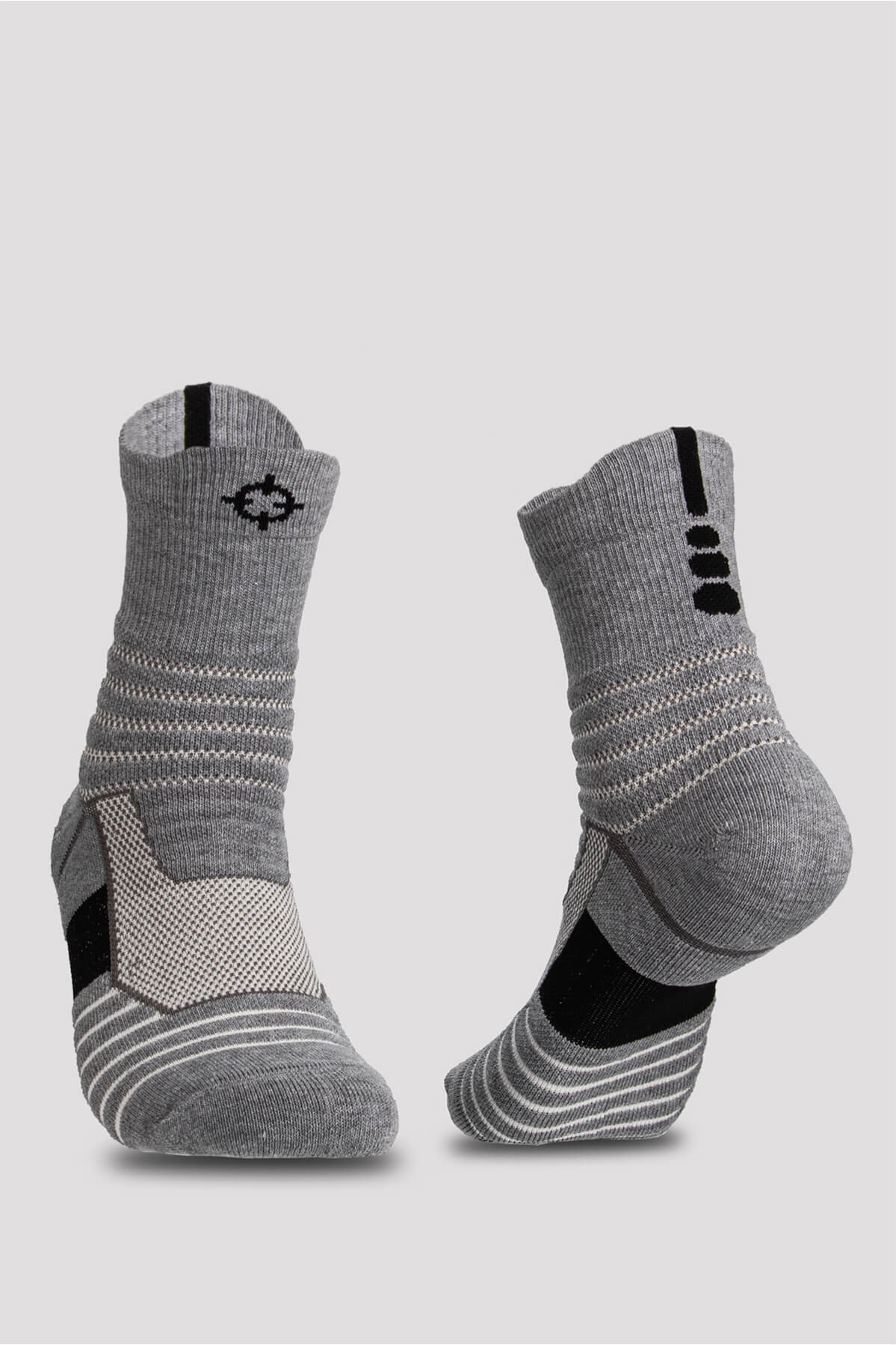 Grey|Rigorer Crew Socks [S08] 