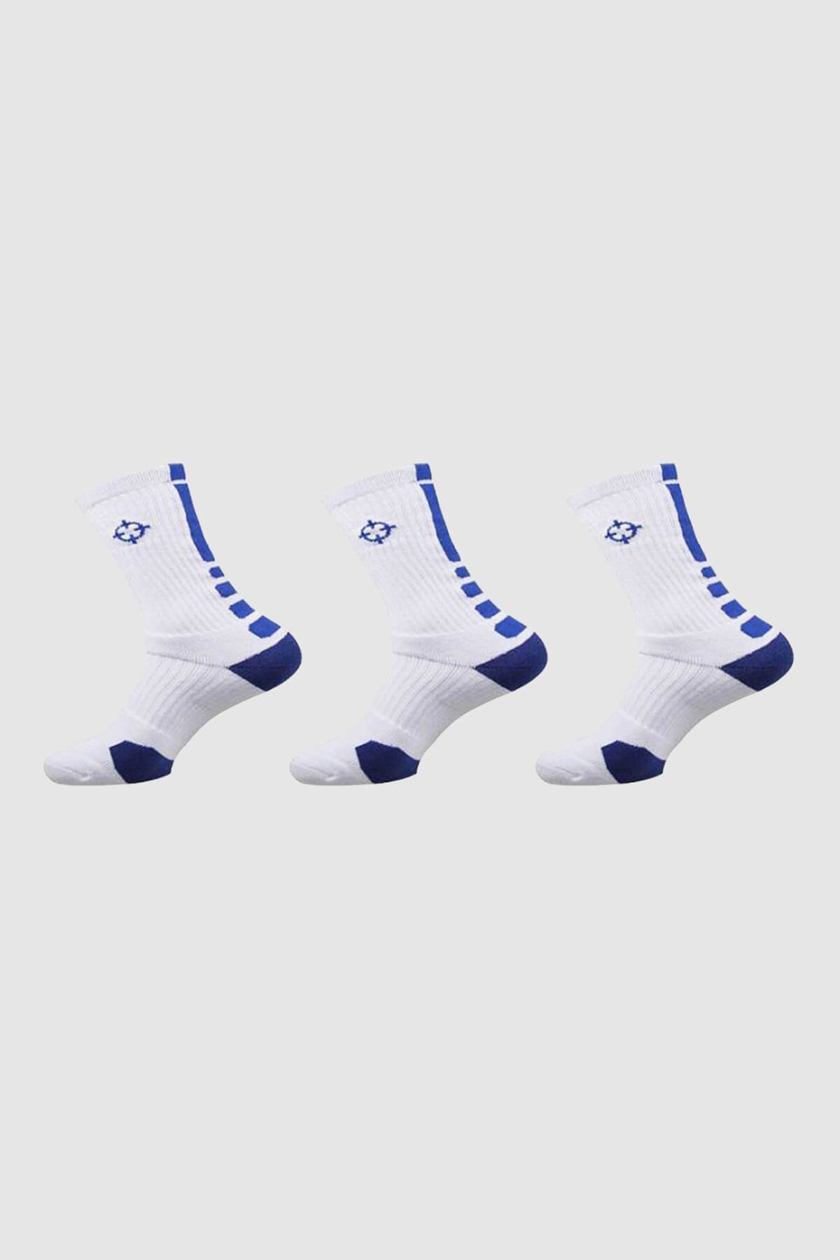 White/Blue|Rigorer Kids Crew Socks