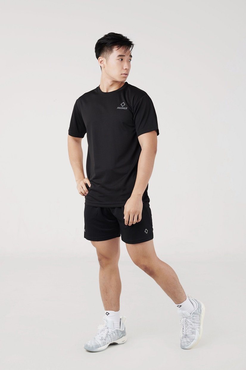 Black|Rigorer Swift-Dry Training T-Shirt [SS002] 
