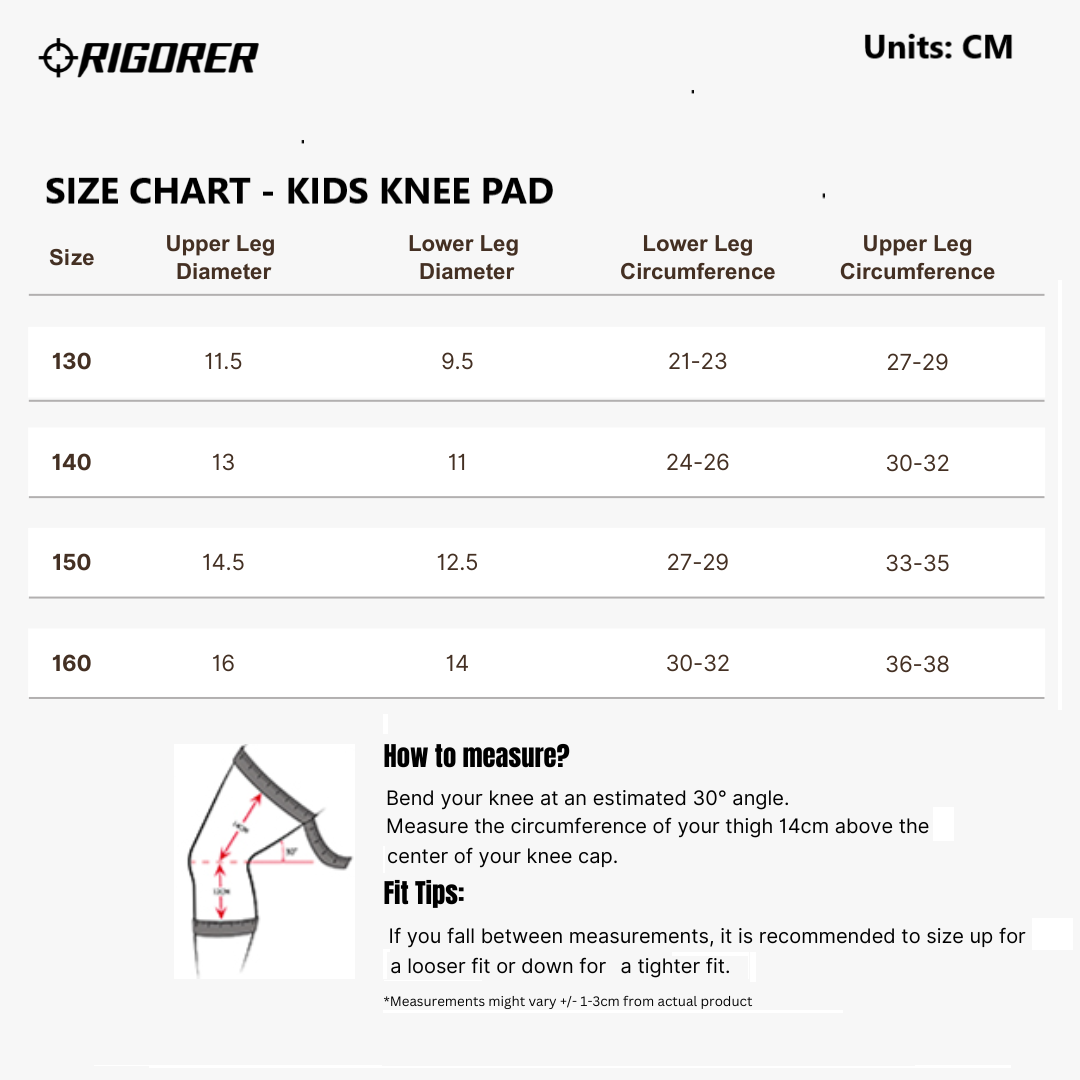 Rigorer Kids Knee Pad Sleeve