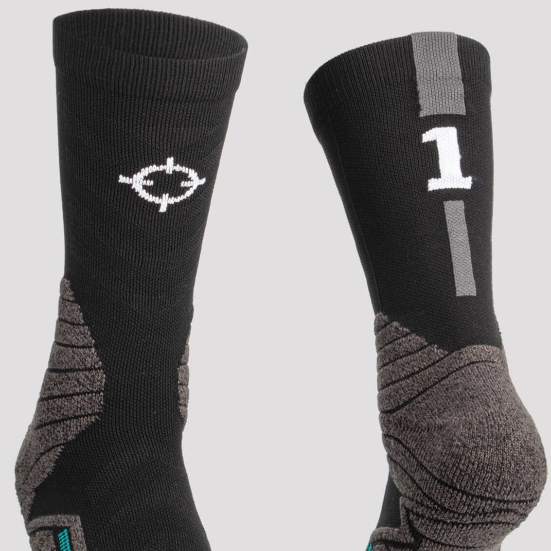 (Clearance) Number Socks [NS302] Rigorer Black 1 