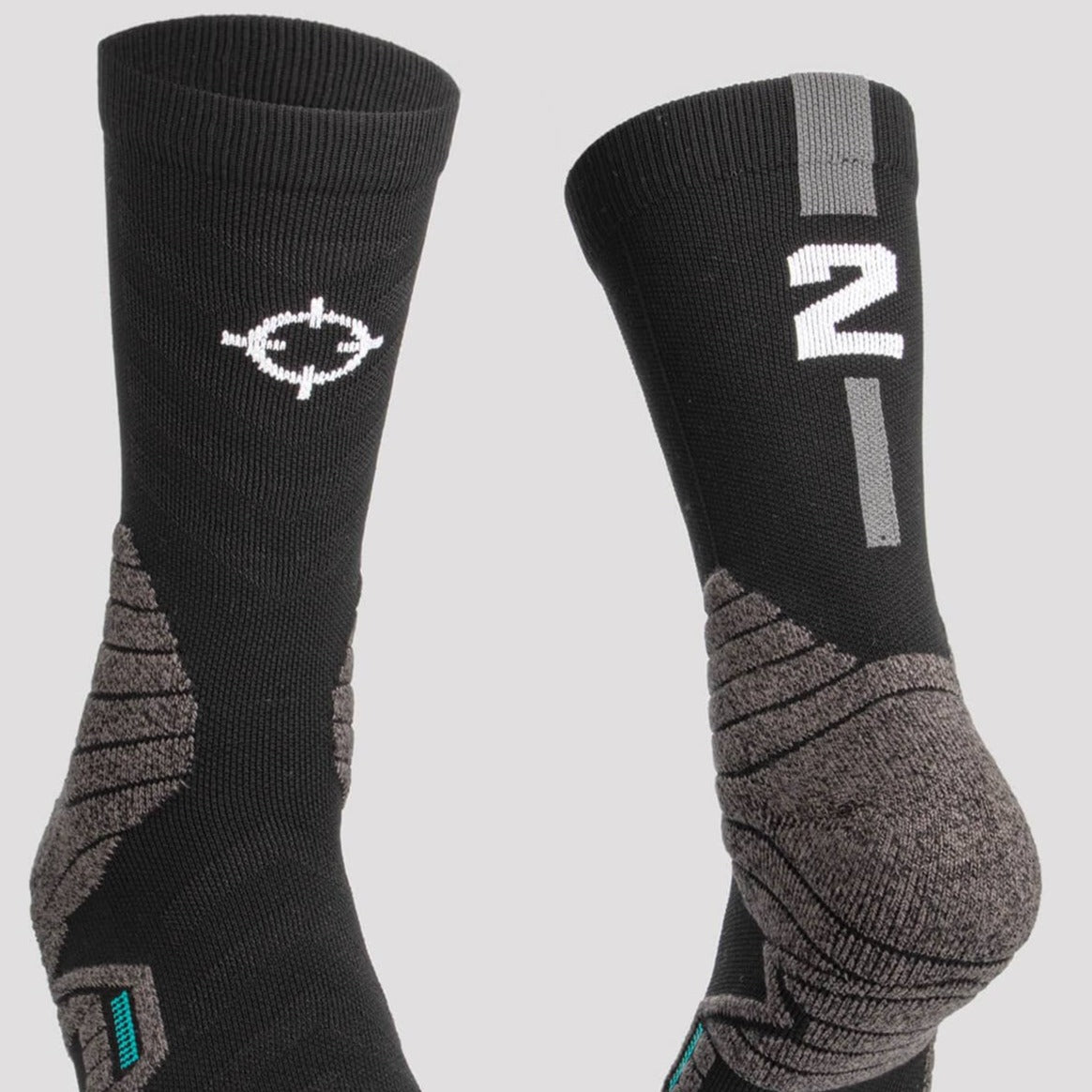 (Clearance) Number Socks [NS302] Rigorer Black 2 