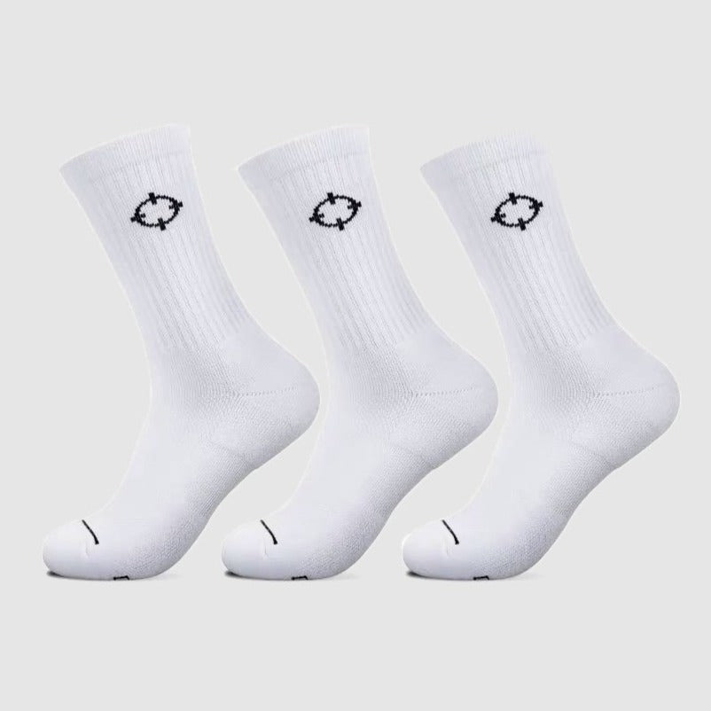 White|Rigorer Crew Socks - Bundles of 2/3 [S322]