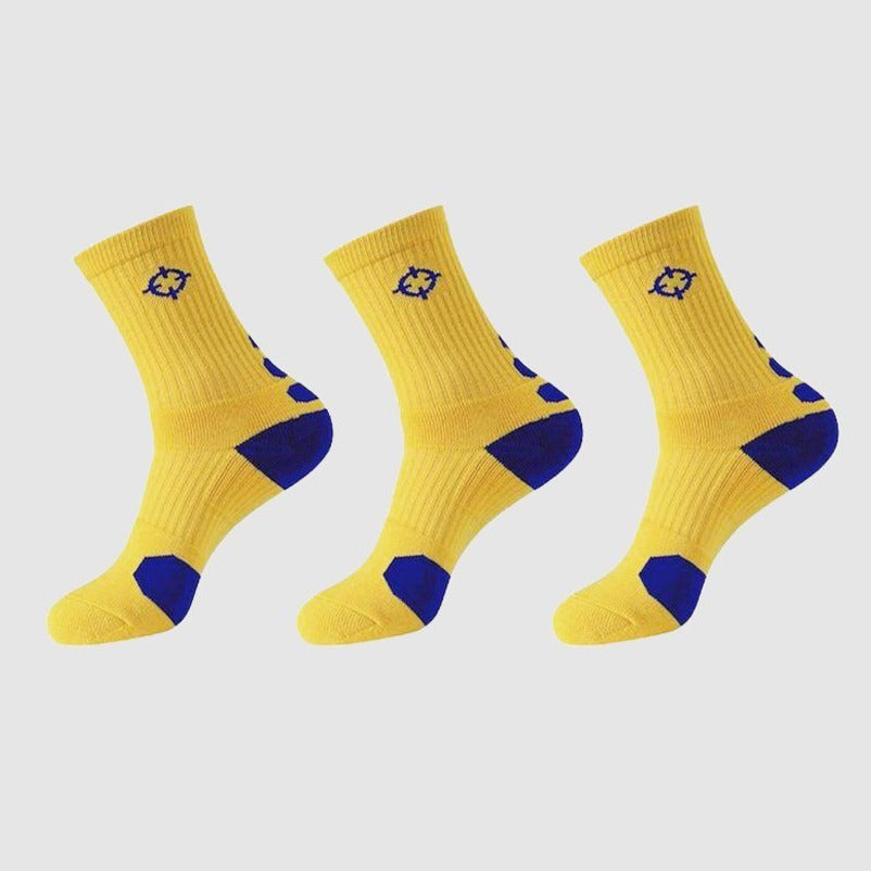 Yellow/Blue|Rigorer Crew Socks [S04]