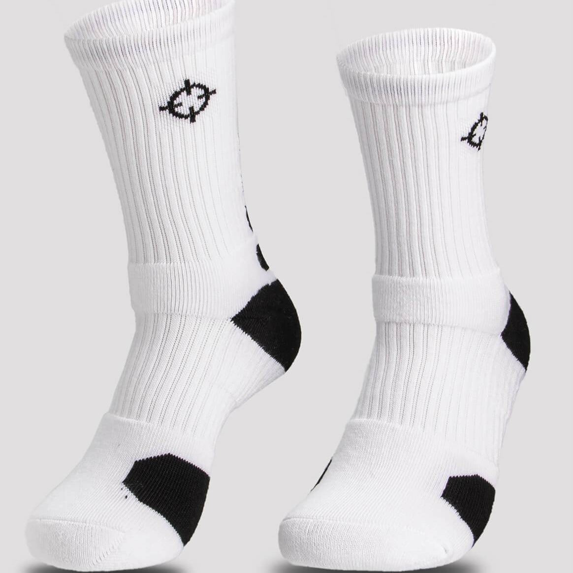 White/Black|Rigorer Crew Socks [S04]