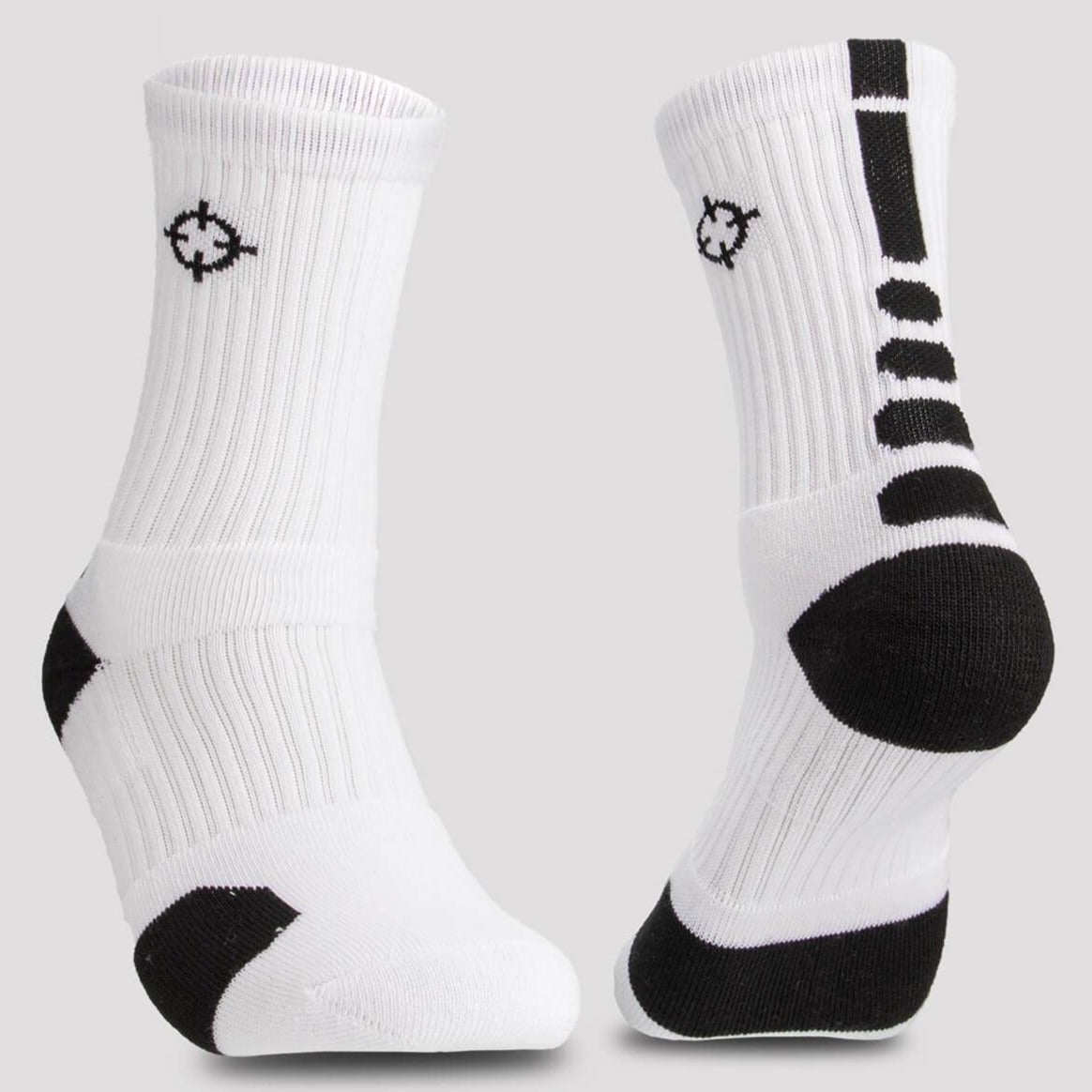 White/Black|Rigorer Crew Socks [S04]