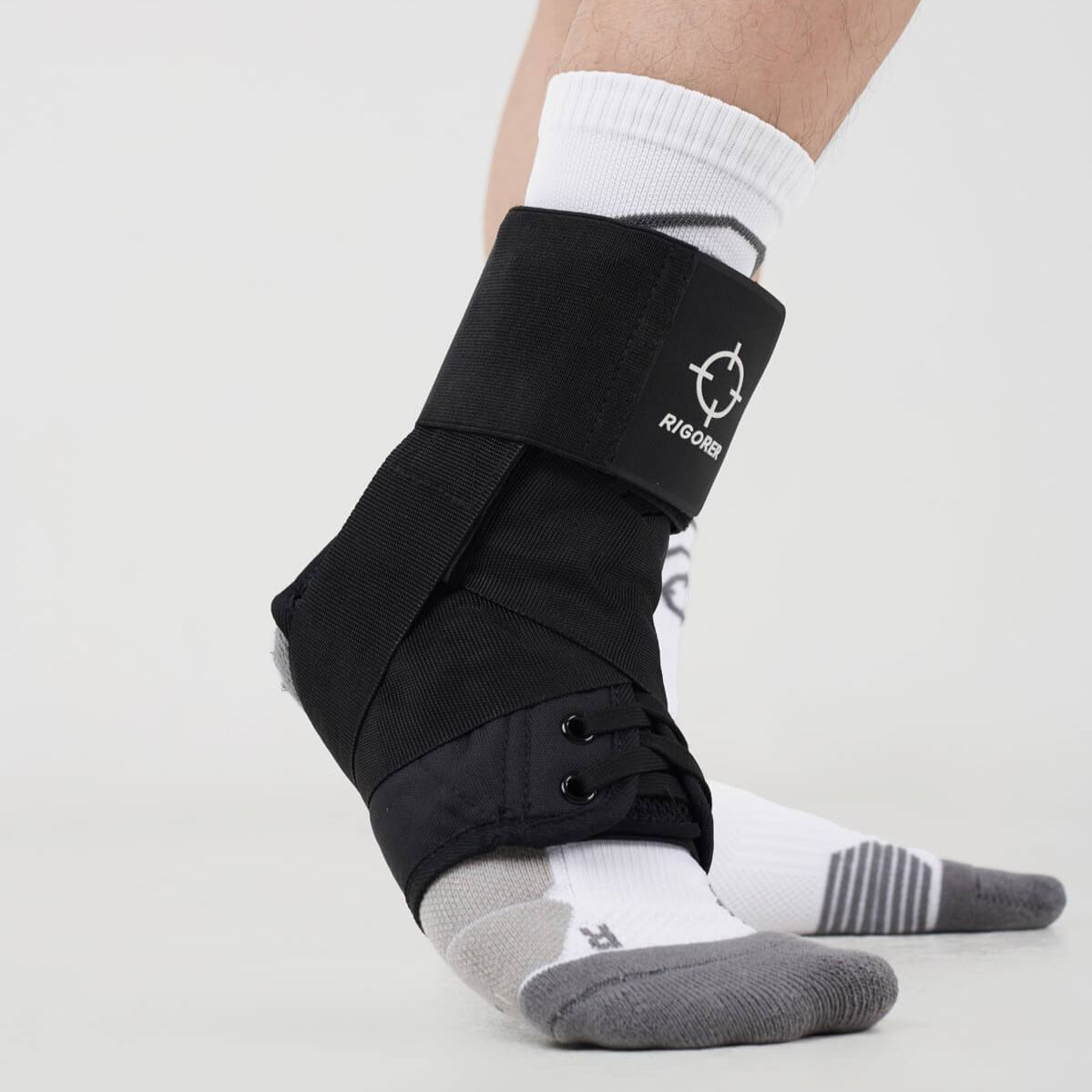 Black|Rigorer Lace-Up Ankle Brace [RA007]